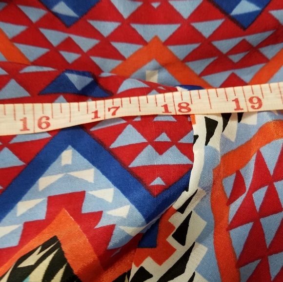 Feathers colorful tribal print tunic dress, 2X - Picture 12 of 14